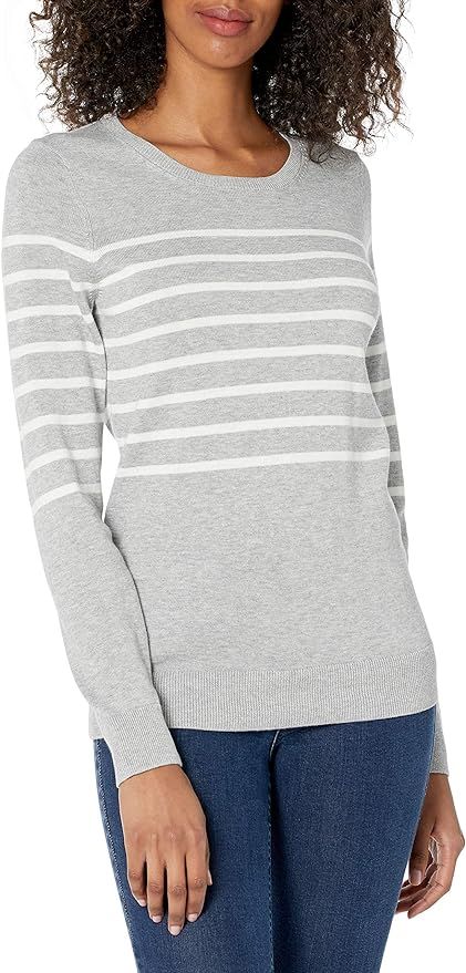 Amazon Essentials Women's Long-Sleeve Lightweight Crewneck Sweater (Available in Plus Size) | Amazon (US)