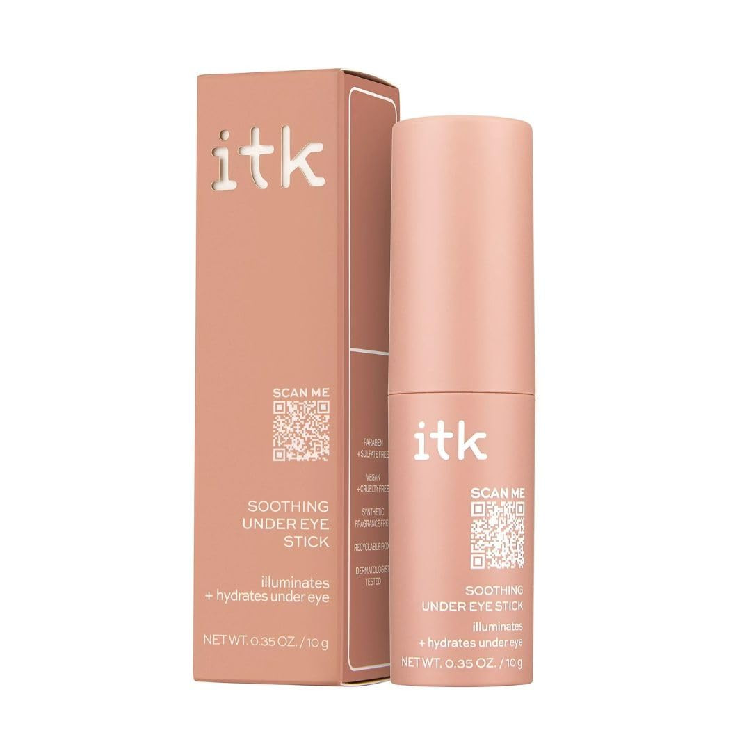 ITK Skincare Caffeine + Aloe Vera Under Eye Stick Serum For Dark Circles - Anti Aging Moisturizer... | Amazon (US)
