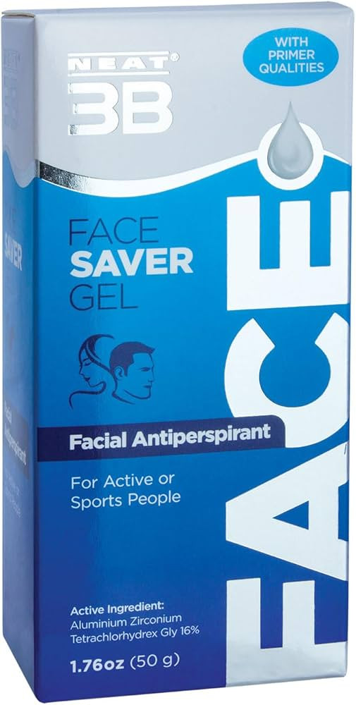 Neat 3B Face Saver Gel, Strong Antiperspirant For Face, Anti Sweat, Non-Staining, Effective Extra... | Amazon (UK)