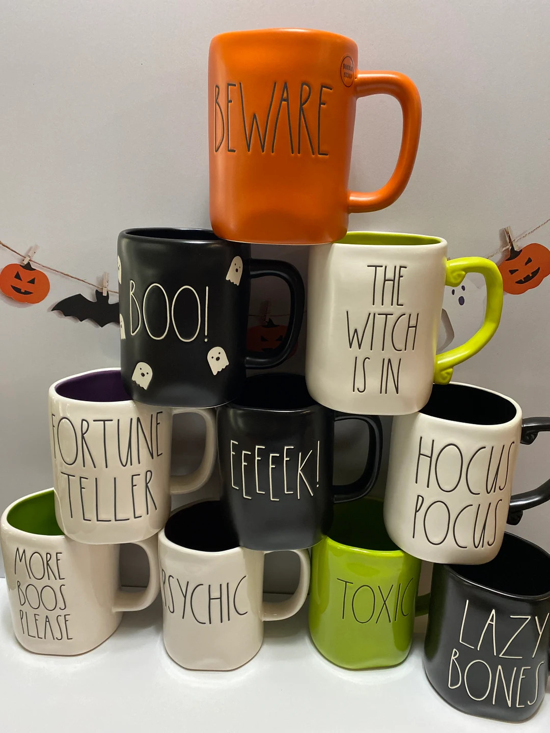 Assorted Rae Dunn Halloween Mugs Rae Dunn Authentic Mugs - Etsy | Etsy (US)