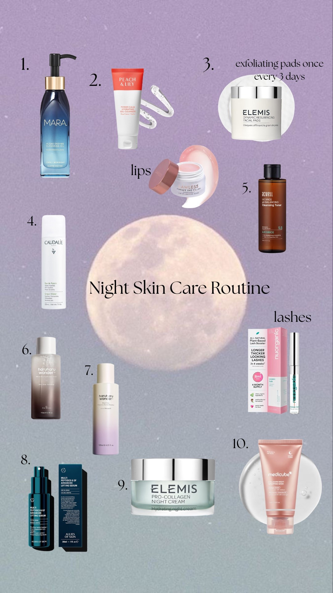 ✨ Nighttime glow-up routine 🌙
These are the exact products I use to keep my skin dewy, smooth, and firm while I sleep. From a luxe cleansing oil to collagen-packed night cream and my secret for longer lashes 👁️ – I’ve got every step covered.
💧 Double cleanse
🌿 Tone + hydrate
💫 Treat + lock it all in

Linked everything for you on my LTK!
#NightRoutine #LTKskincare #GlowingSkin #BeautySleepEssentials #SkincareObsessed #LTKbeauty #CleanBeauty #HydrationStation #SkincareThatWorks #GlassSkinGoals