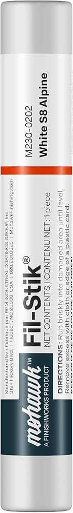 Mohawk Fil-Stik, Wax Putty Stick for Wood Repair, White S8 Alpine, M230-0202, 1 Count | Amazon (US)