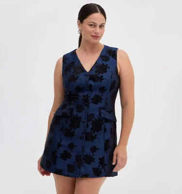 The Rio Dress - Twilight Brocade Twilight Brocade / M | Hill House Home US