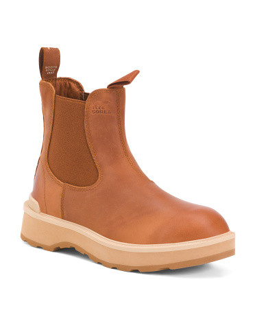 Leather Waterproof High Line Chelsea Booties | TJ Maxx