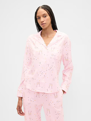 Relaxed Flannel Sleep Shirt | Gap Factory