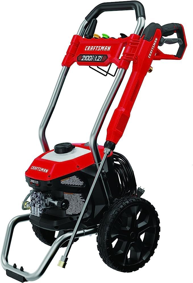 CRAFTSMAN Electric Pressure Washer, Cold Water, 2100-PSI, 1.2 GPM, Corded (CMEPW2100) | Amazon (US)