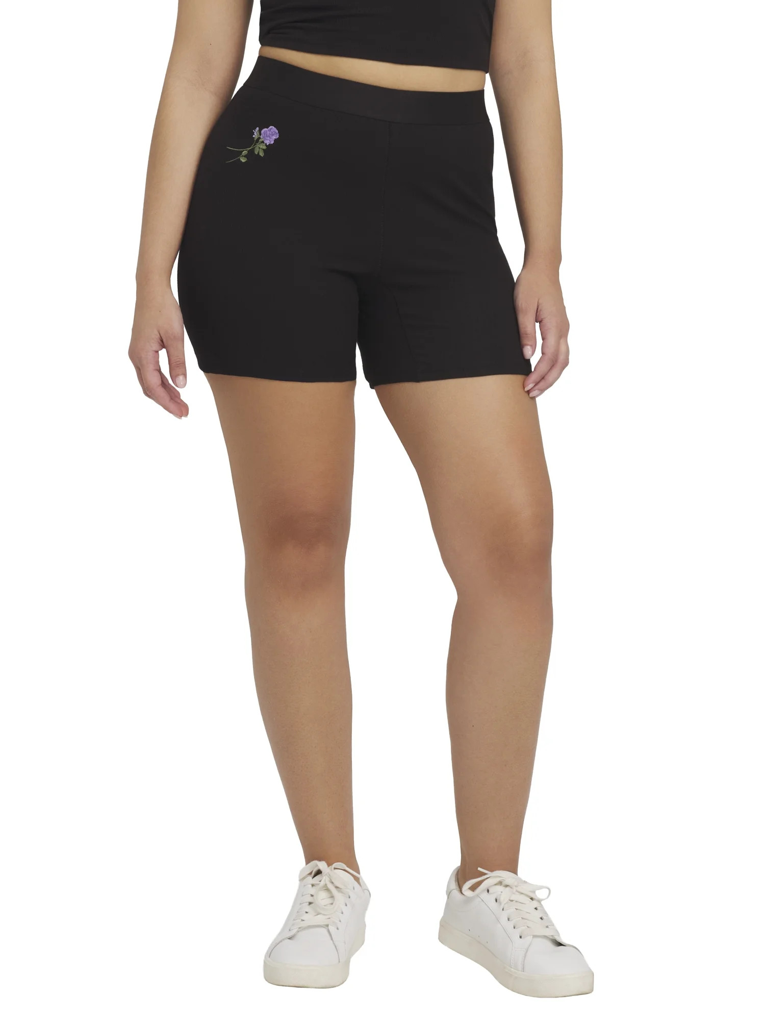 Mills by Millie Bobby Brown Women's Embroidery Bike Short, Sizes XXS-XXL | Walmart (US)
