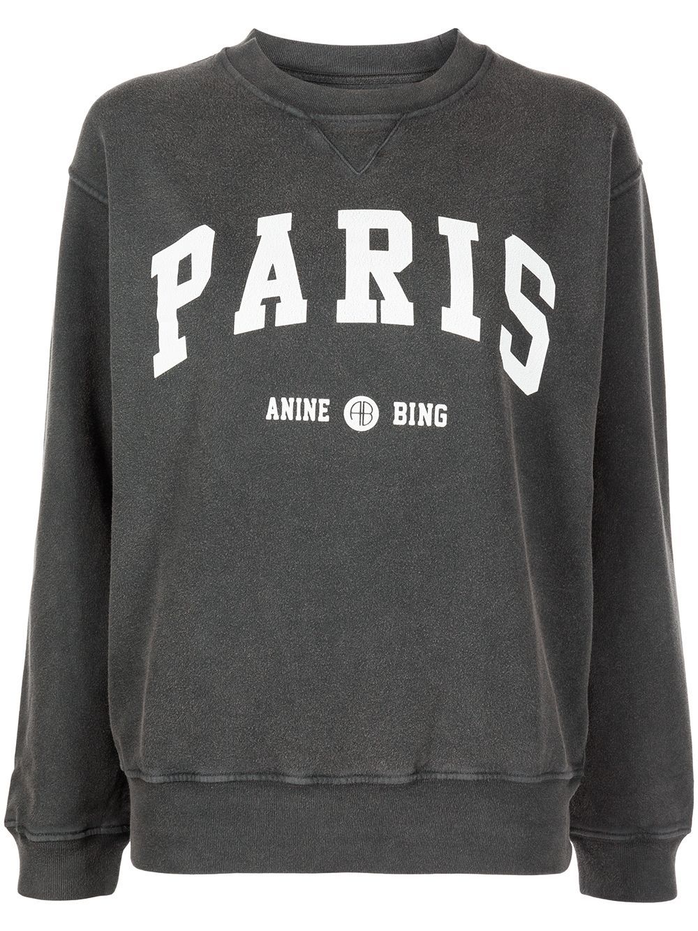 ANINE BING Ramona Printed Sweatshirt - Farfetch | Farfetch Global