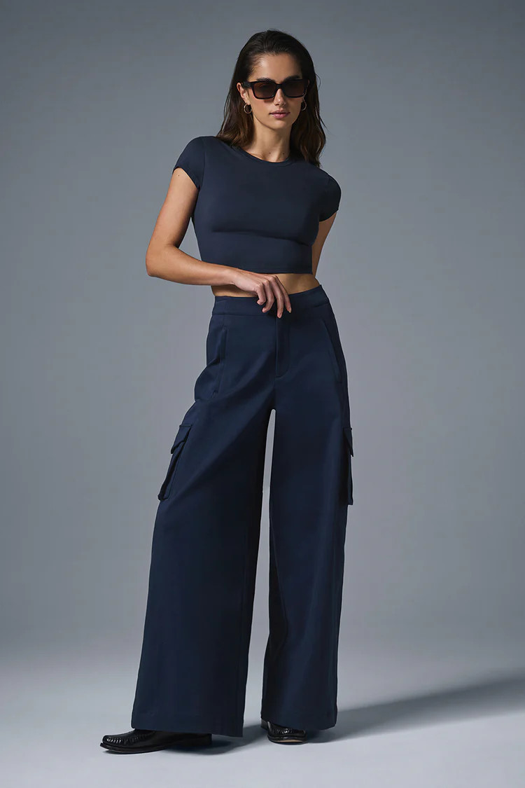 Alosoft Crop Finesse Short Sleeve | Alo Yoga (US)