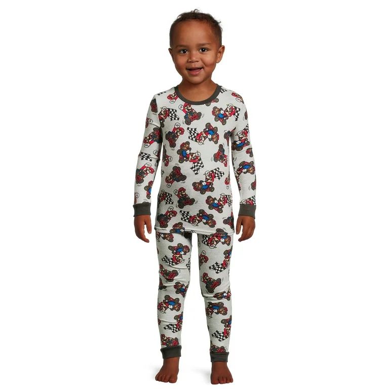 Character Toddler Snug Fit Hacci Long Sleeve Pajama Set, 2-Piece, Sizes 12M-5T - Walmart.com | Walmart (US)