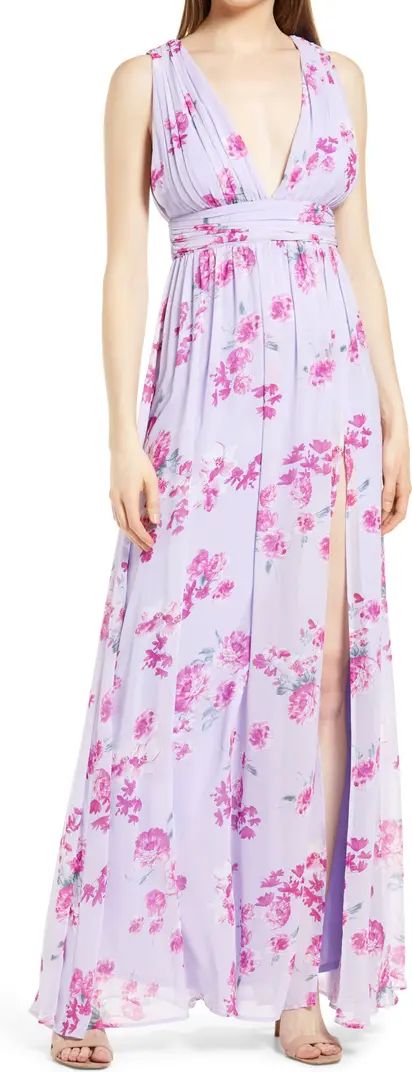 Lulus Heavenly Hues Floral Evening Gown | Nordstrom | Nordstrom
