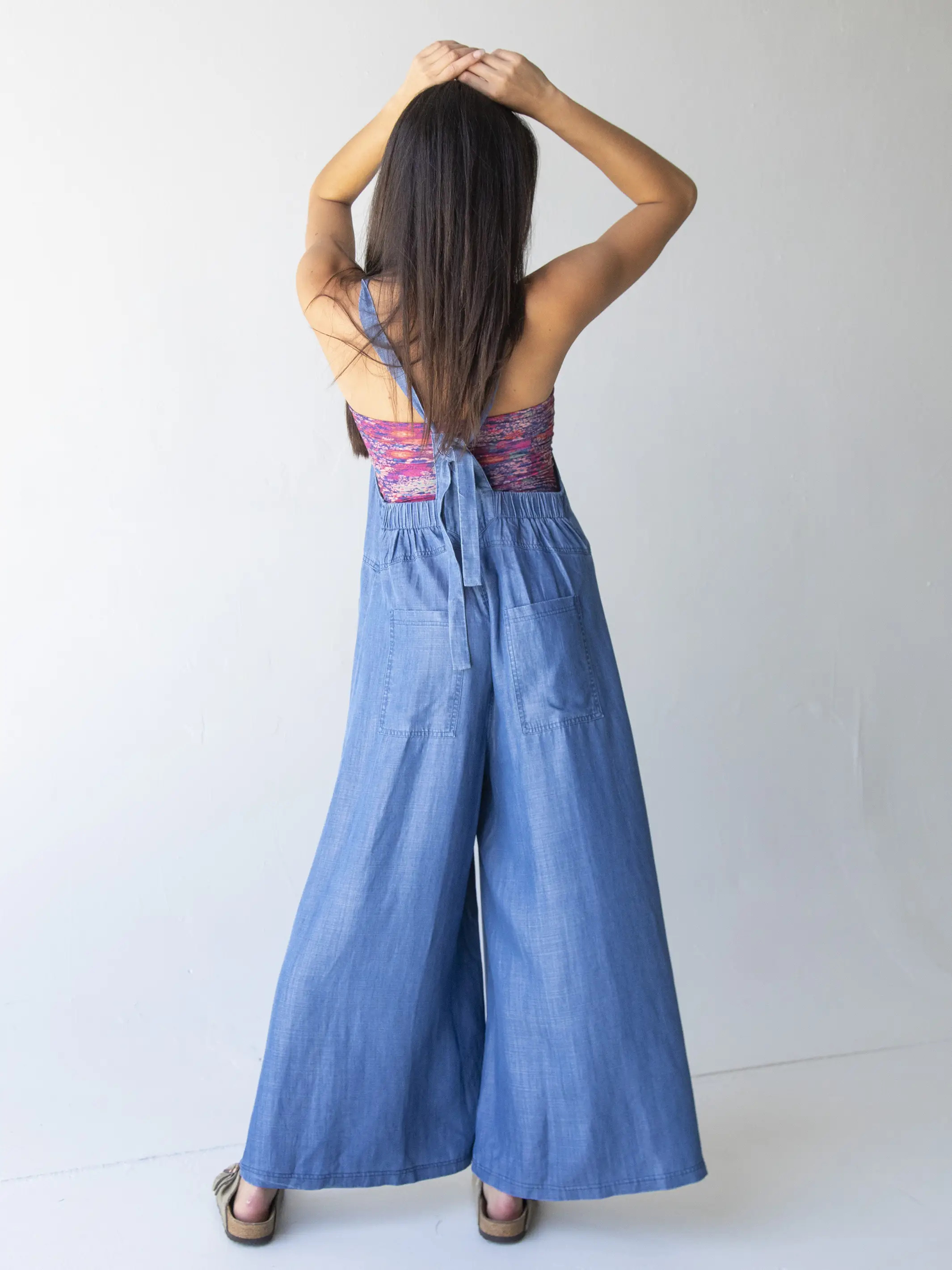 Dakota Tie Overall - Chambray | Natural Life
