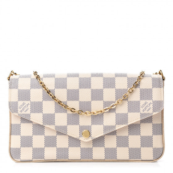 LOUIS VUITTON

Damier Azur Pochette Felicie Chain Wallet Rose Ballerine | Fashionphile