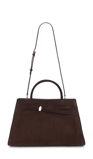 Veronica Beard Large Suede Dash Bag in Chocolate. | Revolve Clothing (Global)