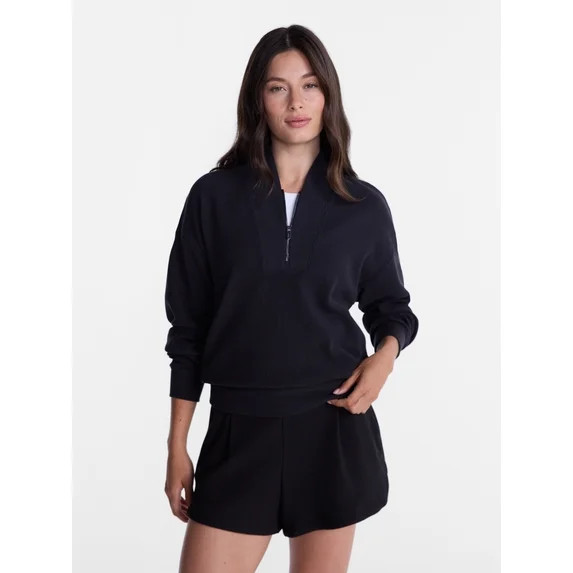 Avia Women's Ottoman Half Zip Pullover, Sizes XS-XXXL | Walmart (US)