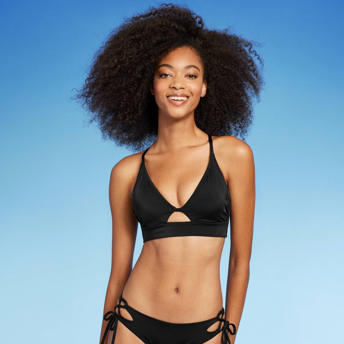 Women's Longline Cut Out Bikini Top - Shade & Shore™ | Target