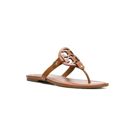 Tory Burch Brown Ladies Leather Miller Slippers | Walmart (US)