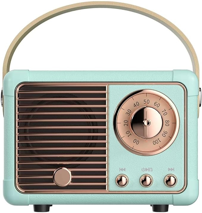 Baolira Vintage Retro Bluetooth Speaker Wireless Mini Speaker,Blue Speaker with Crystal Clear Ste... | Amazon (US)