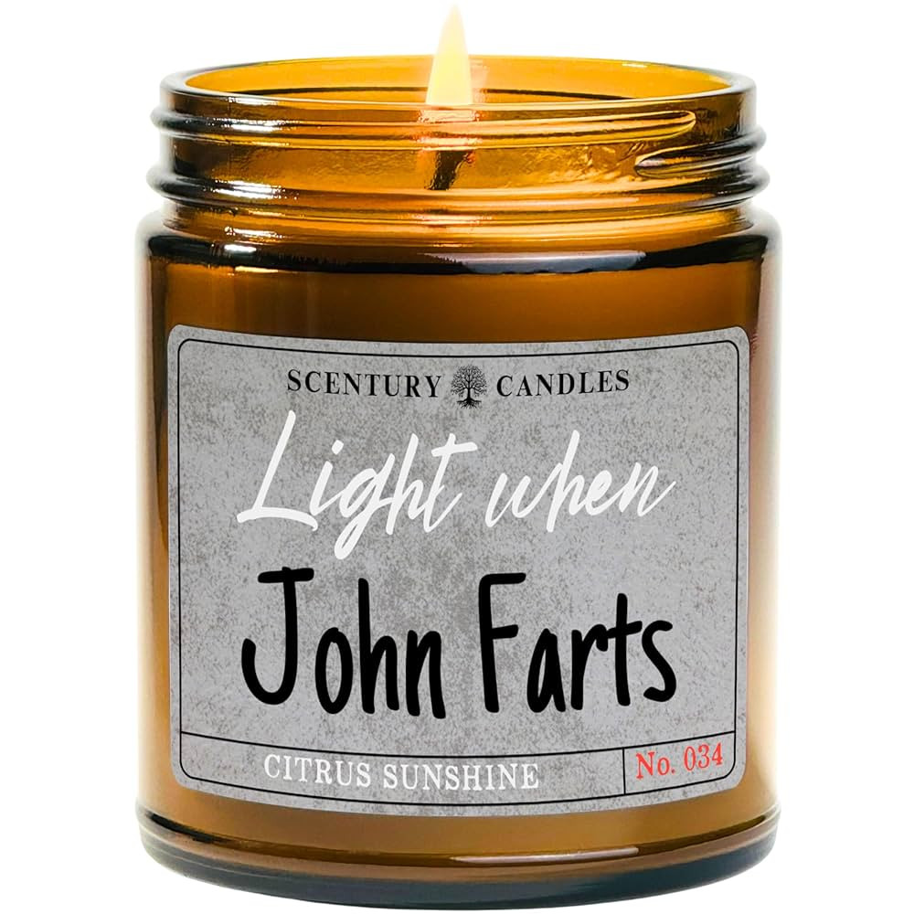 PERSONALIZED Light When Farts Candle | 21 Scents to Choose From | Add Your Name | Funny Birthday ... | Amazon (US)