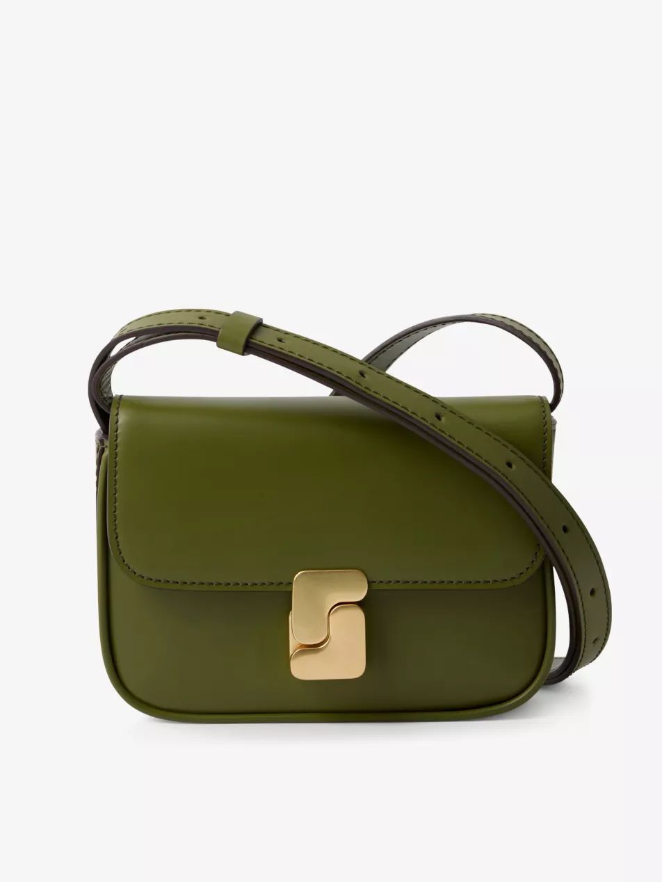 Bell S-embellished leather cross-body bag | Selfridges