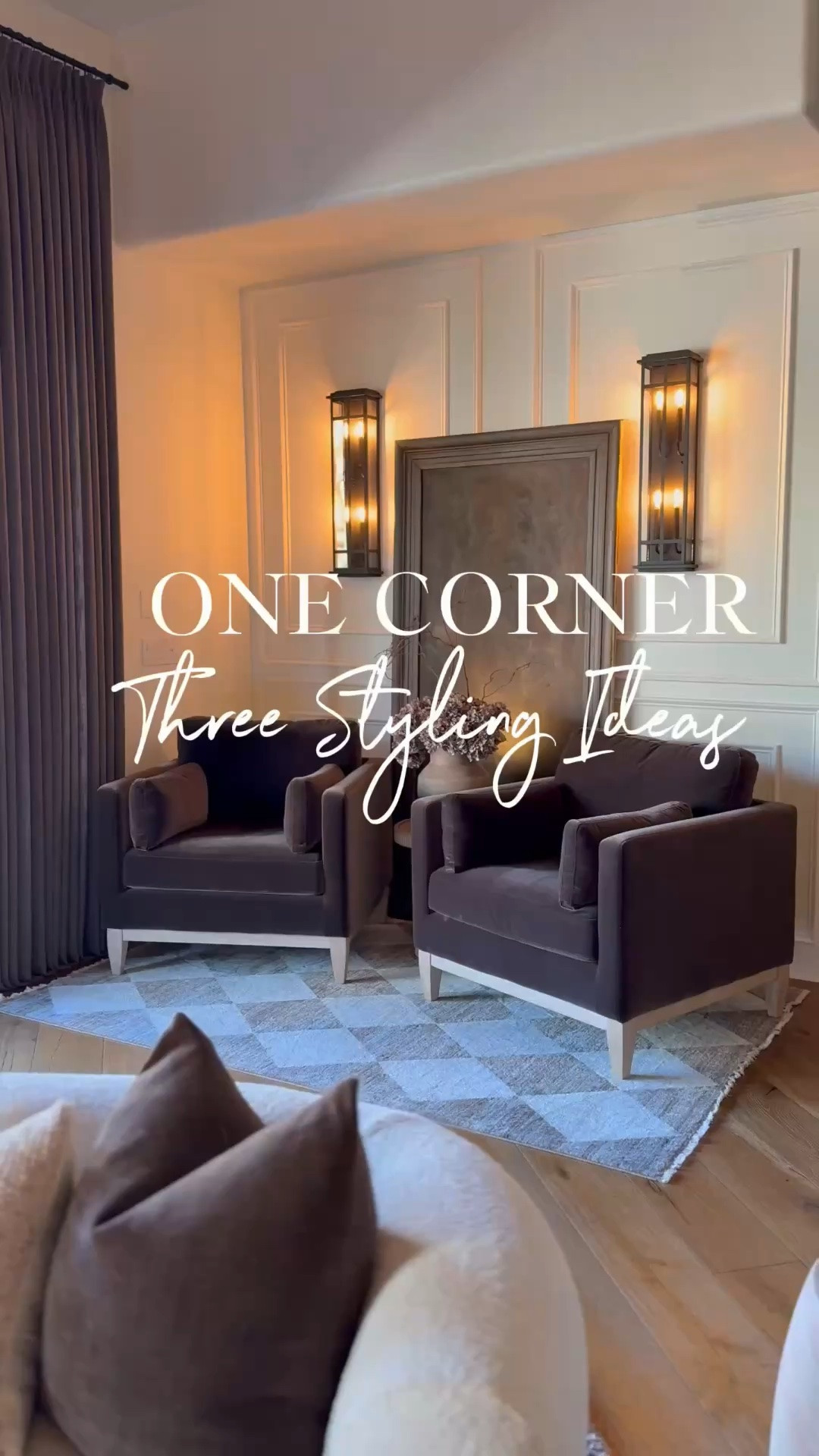 One corner, three styling ideas. 

Here are three different decor ideas to help you style the perfect cozy corner 🤎

Living Room Decor 
Accent Chairs
Brown accent chairs
Barrel Chairs
Cozy Corner

#amazonhomedecor #cornerstyling #moodyhomedecor #accentchairs #sittingroomideas


#summerthompsonstyles

#LTKHome #LTKU #LTKdayinmylife