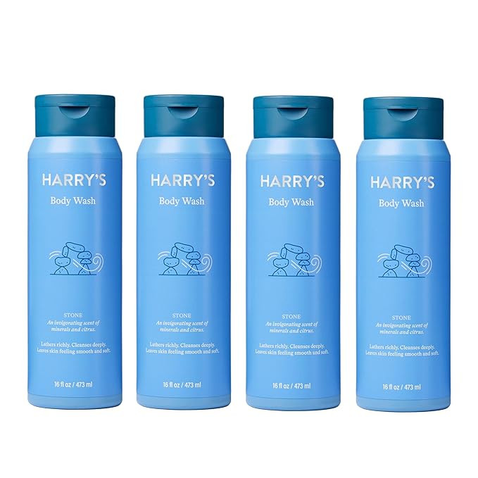 Harry's Men's Body Wash Shower Gel - Stone, 16 Fl Oz (Pack of 4) - Packaging May Vary | Amazon (US)