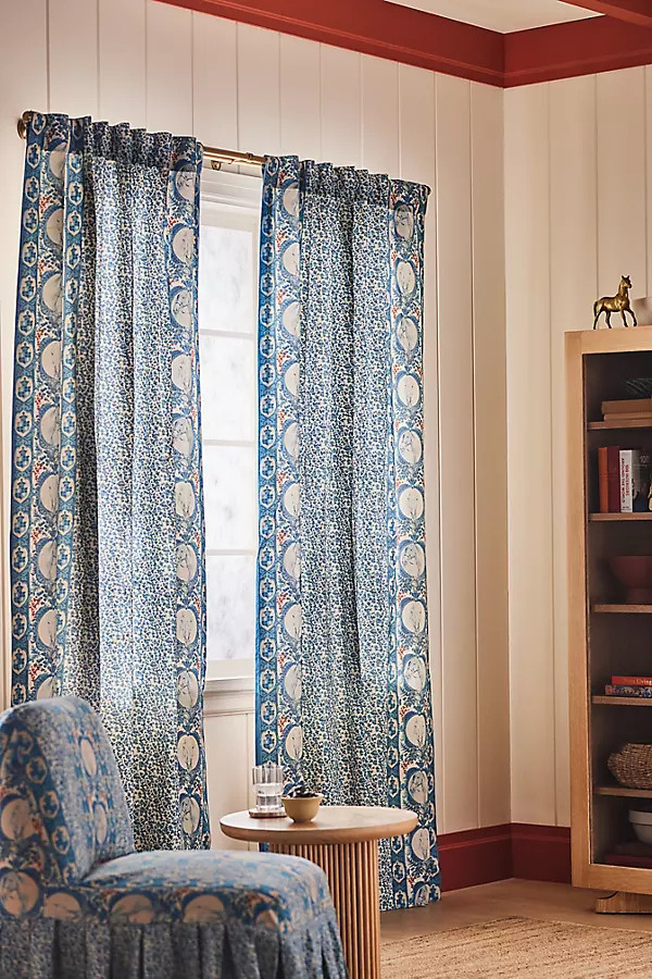 MINDTHEGAP Competition Printed Cotton Curtain | Anthropologie (US)