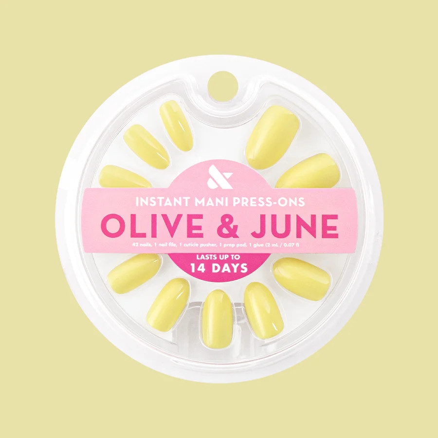 Game Set Mani - Press-On | Medium | Oval | Olive & June