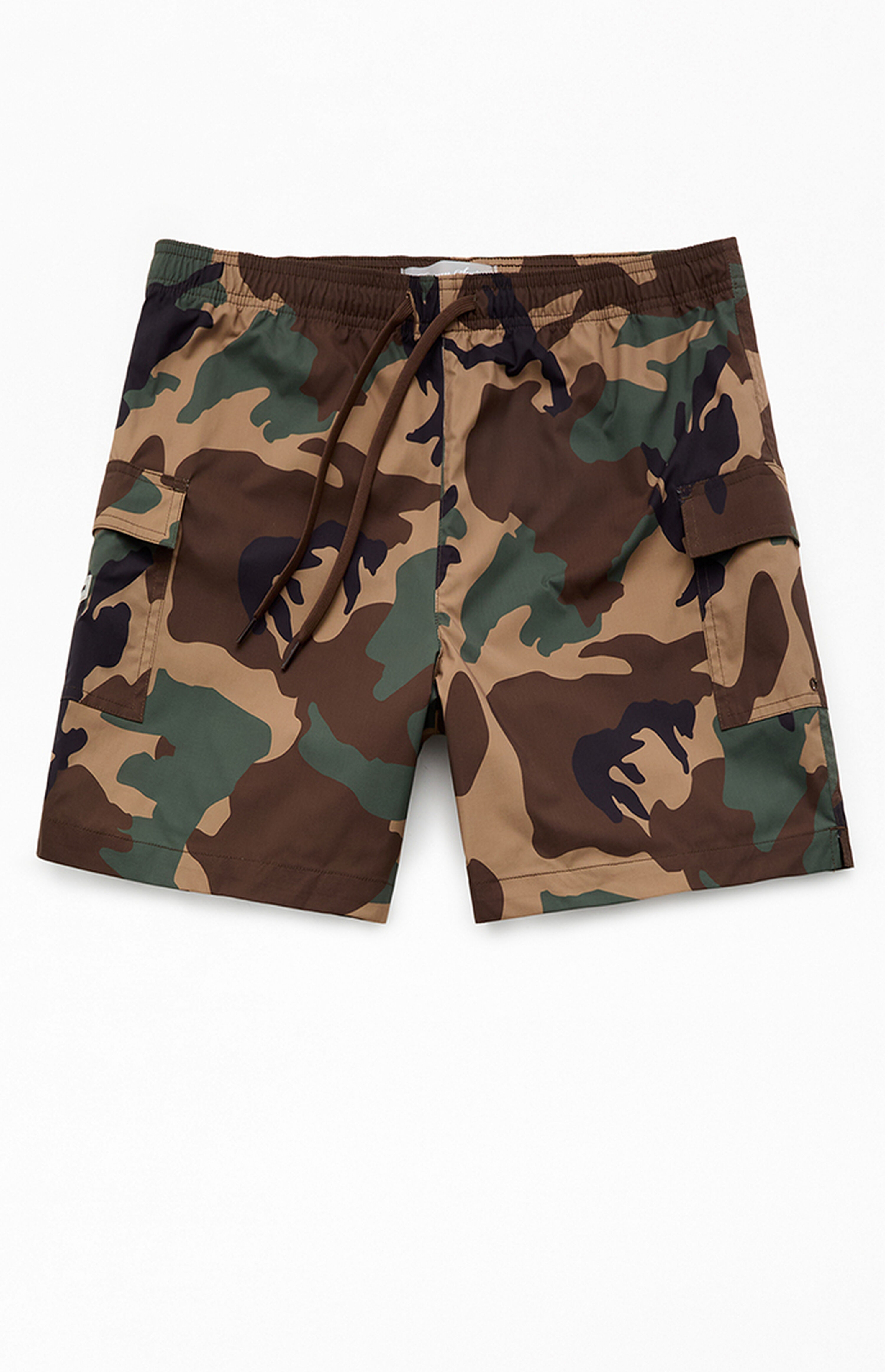 PacSun Camo Cargo 6.5" Swim Trunks | PacSun