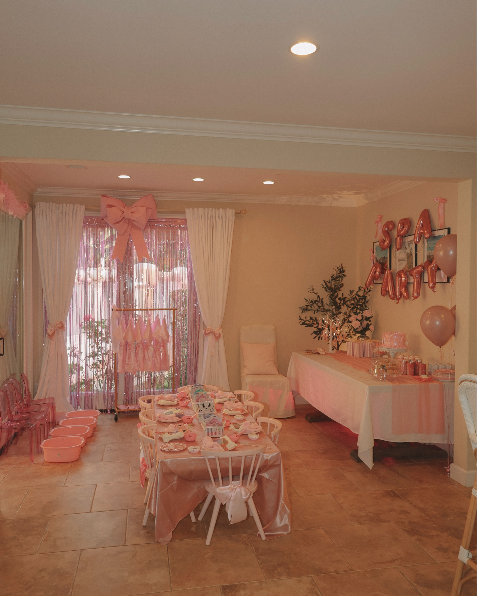 A spa-rty for the girls 🎀✨🧖‍♀️ 
Mini facials, face masks, mani-pedis, make your own soaps & of course some cake & a little bounce house jumping. This theme was so fun to put together and the perfect afternoon of self care for our sweet 4 year old and her favorite friends🥹🫶
.
.
.
#kidspartyideas #kidsparties #kidspartydecor #spaparty #selfcare #spaparties #kidsbirthdayparty #familygoals #girlmom #girlparty #pinkbirthday #mommyandme

#LTKKids #LTKHome #LTKParties