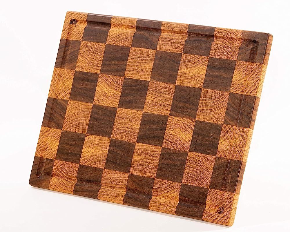 Handmade Hardwood Checker End grain cutting board | Amazon (US)