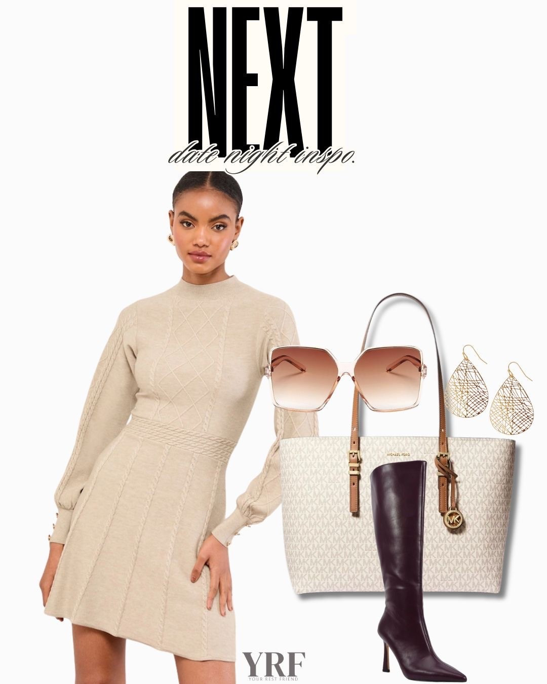Date night done right in beige. A chic beige dress paired with tall boots, a Michael Kors purse, and simple accessories creates an elevated, timeless look perfect for a night out.

#DateNightOutfit #NeutralStyle #BeigeOutfit #LTKFinds #LTKStyle #EveningLook #MichaelKors #TallBoots #ChicStyle #WardrobeEssentials #LTKOnTheGo #AmazonFashion


#LTKPetite #LTKTall #LTKMidsize