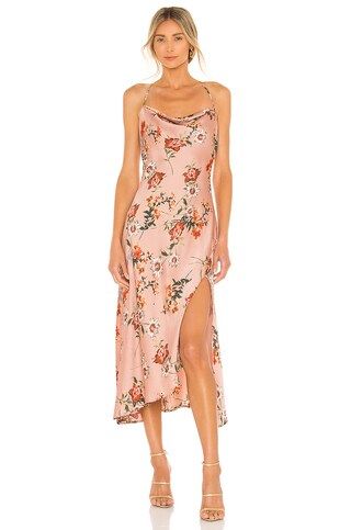 ASTR the Label Gaia Dress in Dark Blush Floral from Revolve.com | Revolve Clothing (Global)
