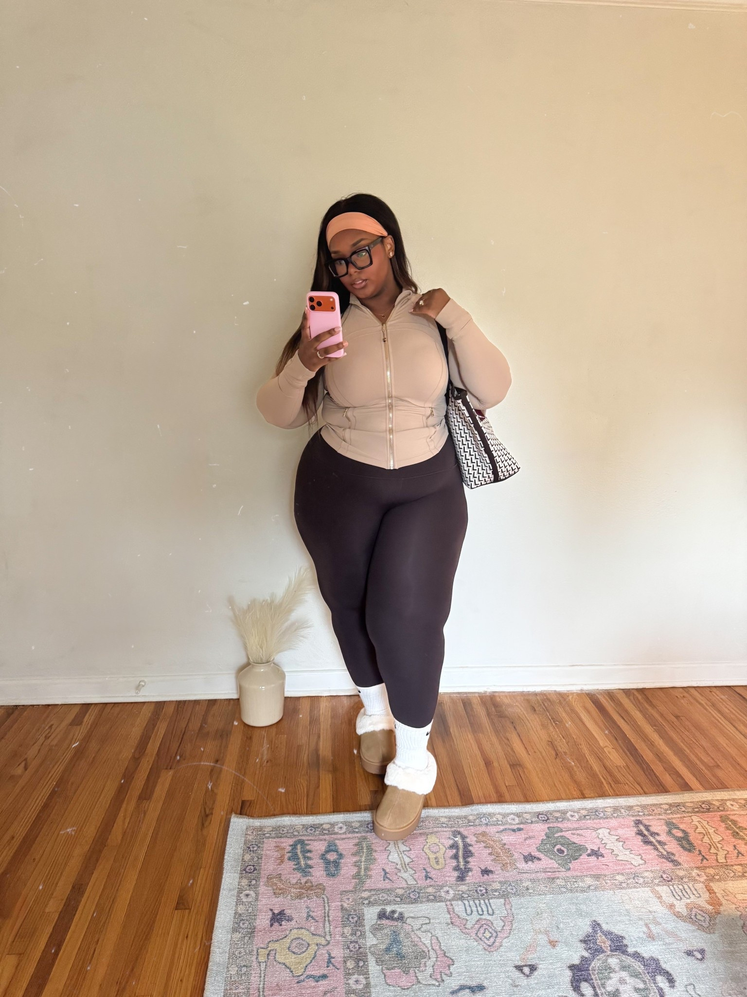 Excited for all the fun fall fashion, comfy and chic! Wearing Lululemon define jacket (the gold zipper is chefs kiss) Lululemon leggings, and Victoria’s Secret undergarments with skims are game changing! Oooh and the Target Platform slippers will be on repeat! 🤭🤎✨

#LTKSeasonal #LTKShoeCrush #LTKPlusSize