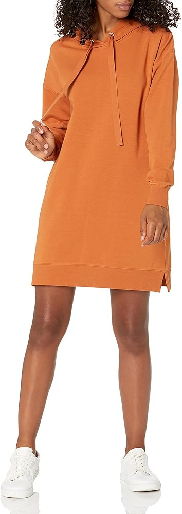 The Drop Women's Iona Long-Sleeve Hooded Mini Sweatshirt Dress | Amazon (US)
