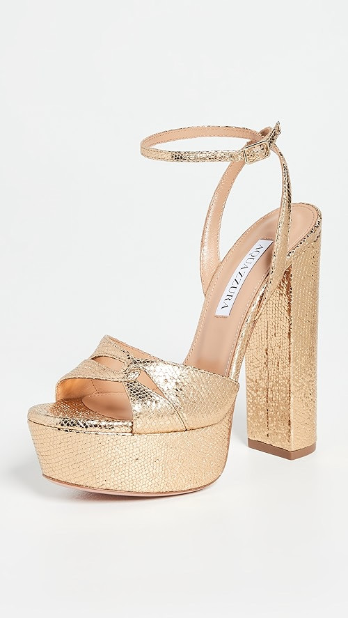 Aquazzura 140mm Sinner Plateau Platform Sandals | SHOPBOP | Shopbop