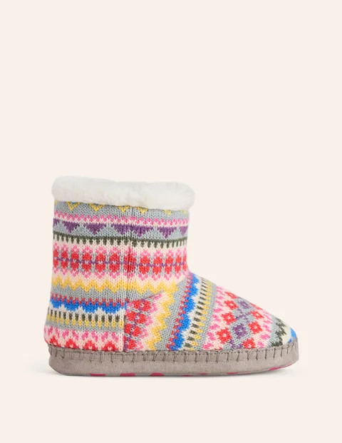 Fair Isle Slipper Boots | Boden (US)
