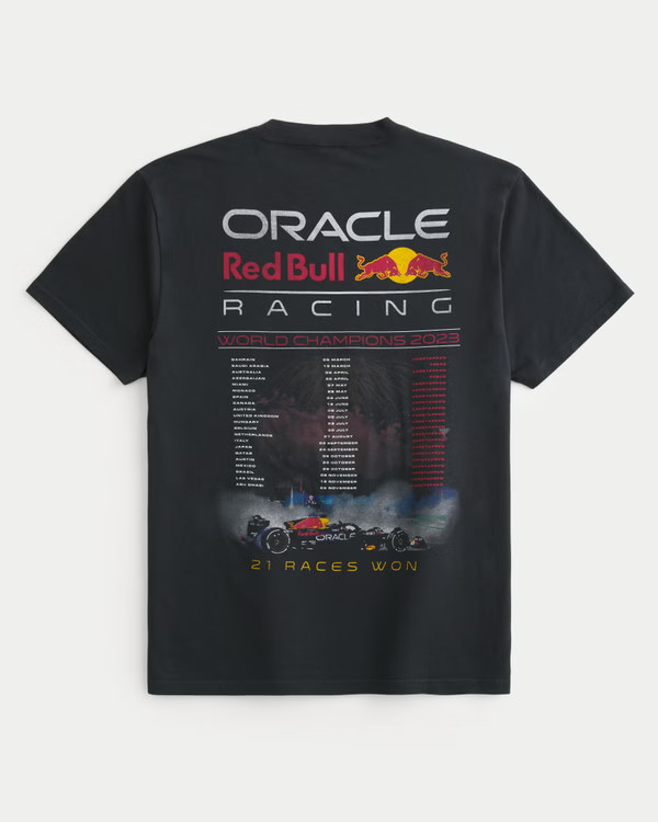 Men's Relaxed Oracle Red Bull Racing Graphic Tee | Men's Tops | HollisterCo.com | Hollister (US)