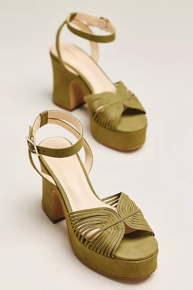 Lorelei Leather Platform Sandals | Anthropologie (US)