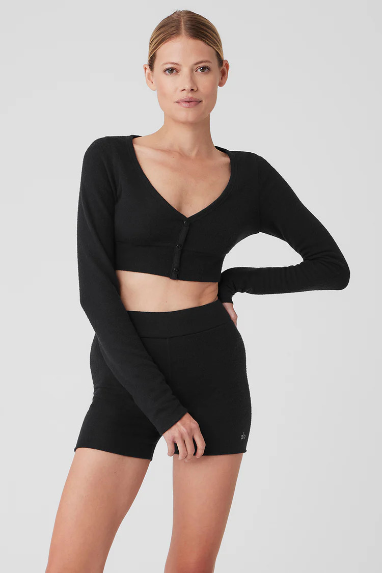 Alolux Cropped Me Time Cardigan | Alo Yoga (US)