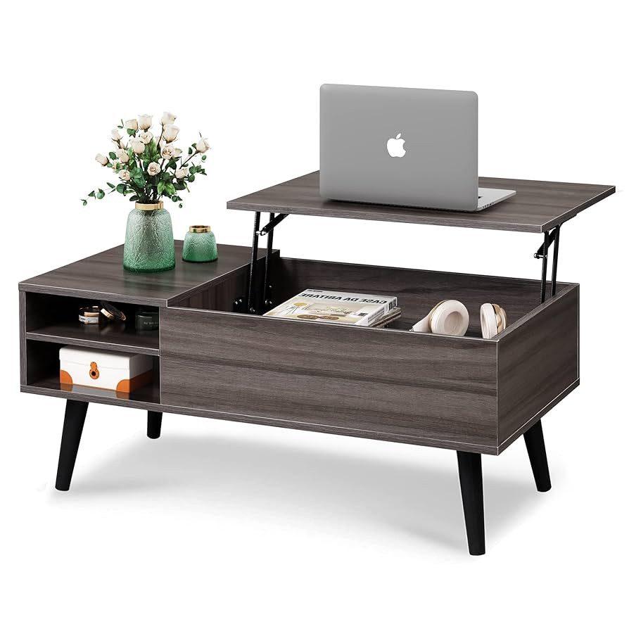 WLIVE Lift Top Coffee Table with Storage for Living Room,Small Hidden Compartment and Adjustable ... | Amazon (US)