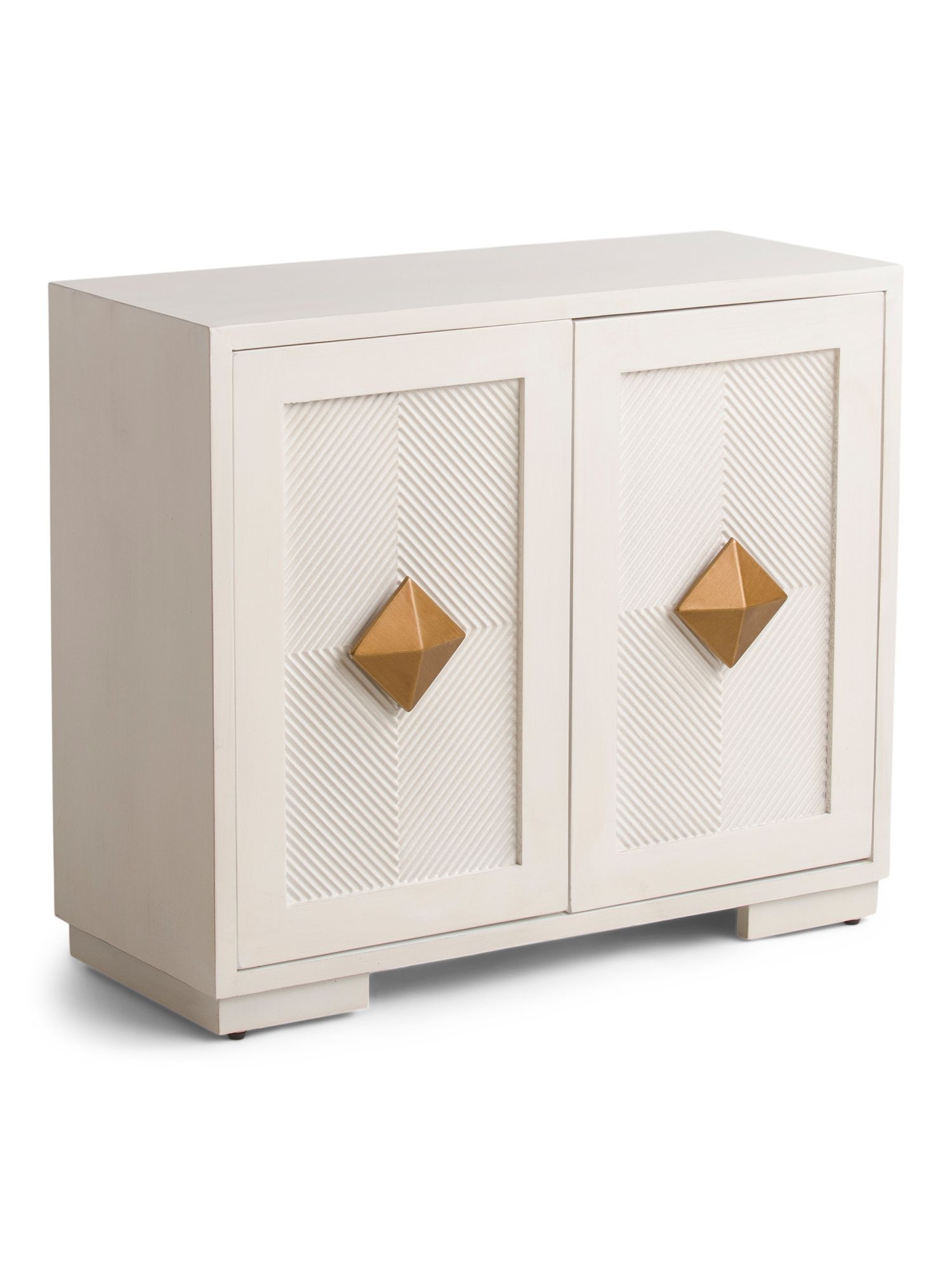 2 Door Diamond Handle Cabinet | TJ Maxx