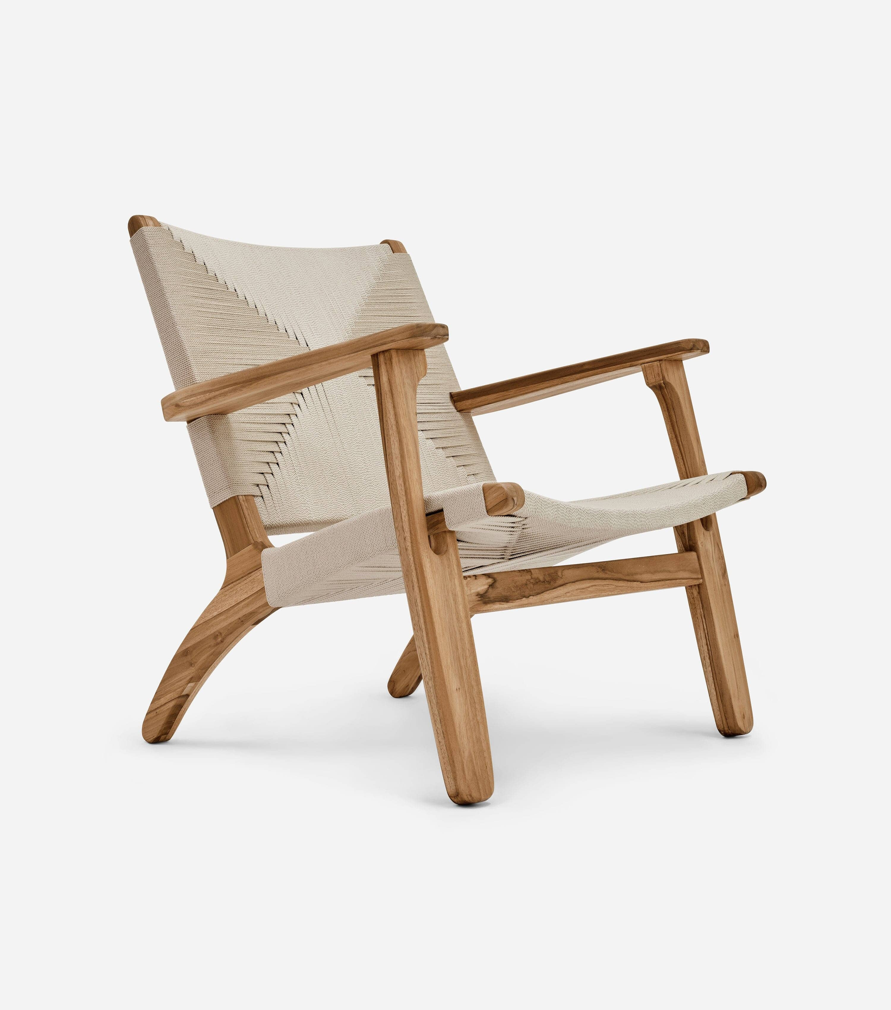Masaya Armchair Woven Naturaline Cross Braided Cord | Forever Furniture by MasayaCo | Masaya Co