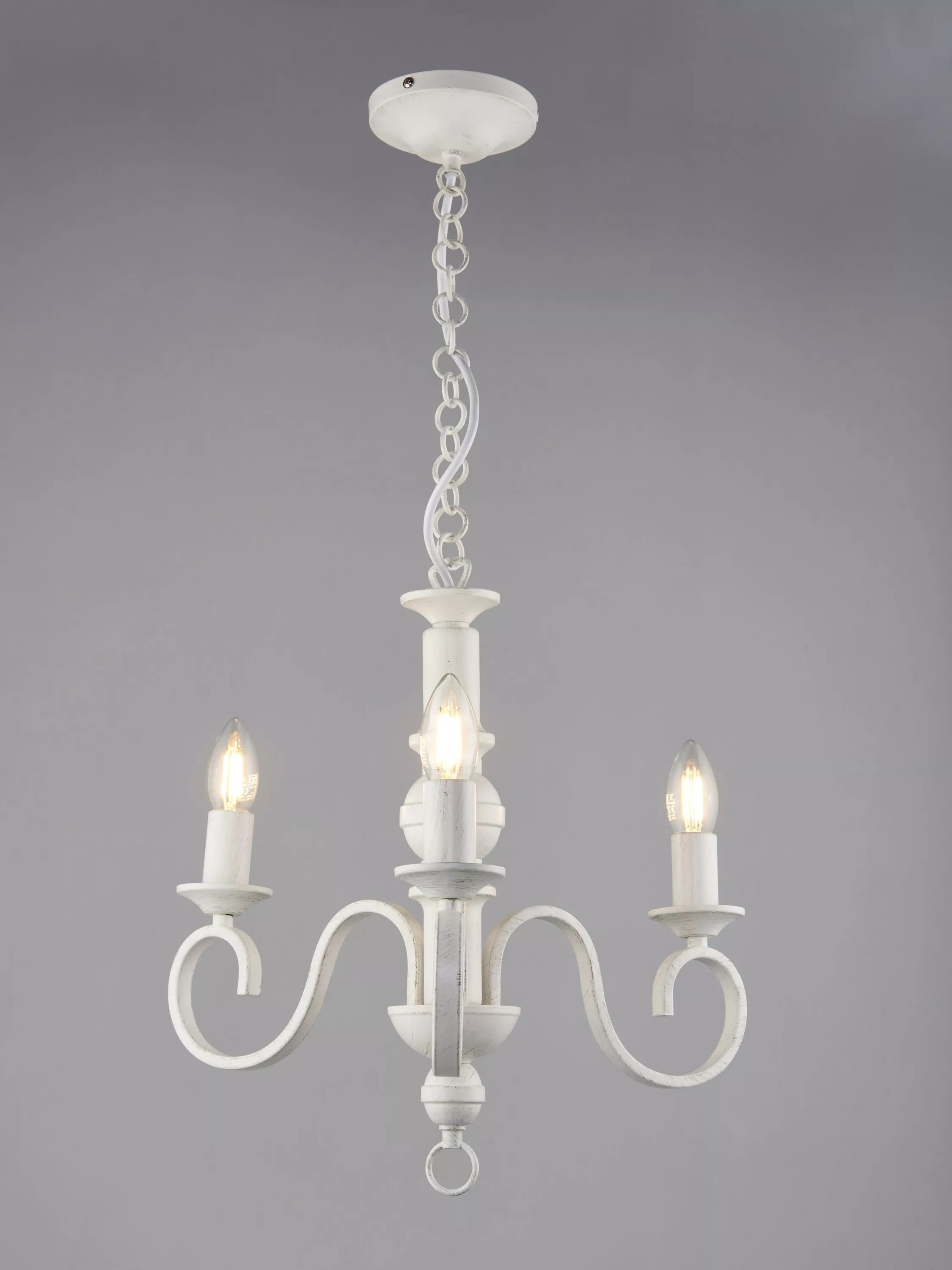 John Lewis Carlita 3 Arm Ceiling Light, White | John Lewis (UK)