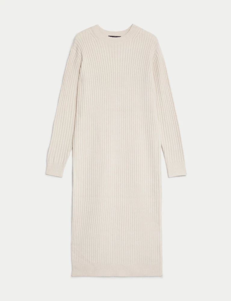 Ribbed Knitted Midi Dress | Marks & Spencer (UK)