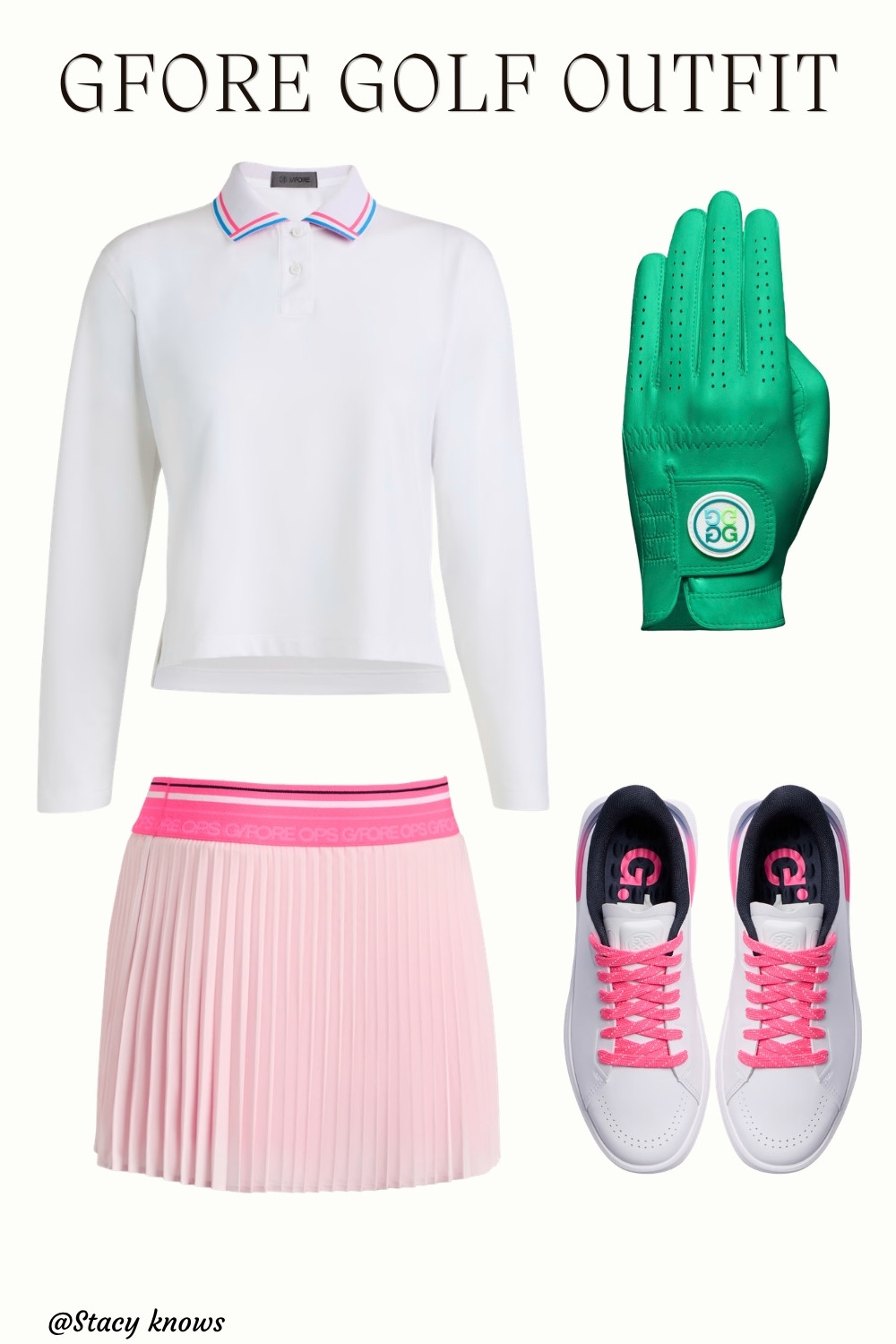 Elevate your fairway style with these top G/FORE fashion finds! From a sleek, breathable polo shirt and tailored skort to ultra-grip signature gloves and all-day comfort golf shoes, this head-to-toe look seamlessly blends modern luxury with performance on and off the course.Tap to shop the full look and upgrade your golf wardrobe!

#GFORE #GolfFashion #GolfStyle #AthleisureStyle #GolfOutfit #LTKfinds #LTKstyletip #LTKfit #GolfGals #CountryClubStyle 

 #LTKgrwm #LTKfitnessgoals #LTKActive