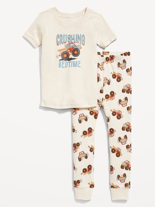 Unisex Snug-Fit Printed Pajama Set for Toddler &amp; Baby | Old Navy (US)