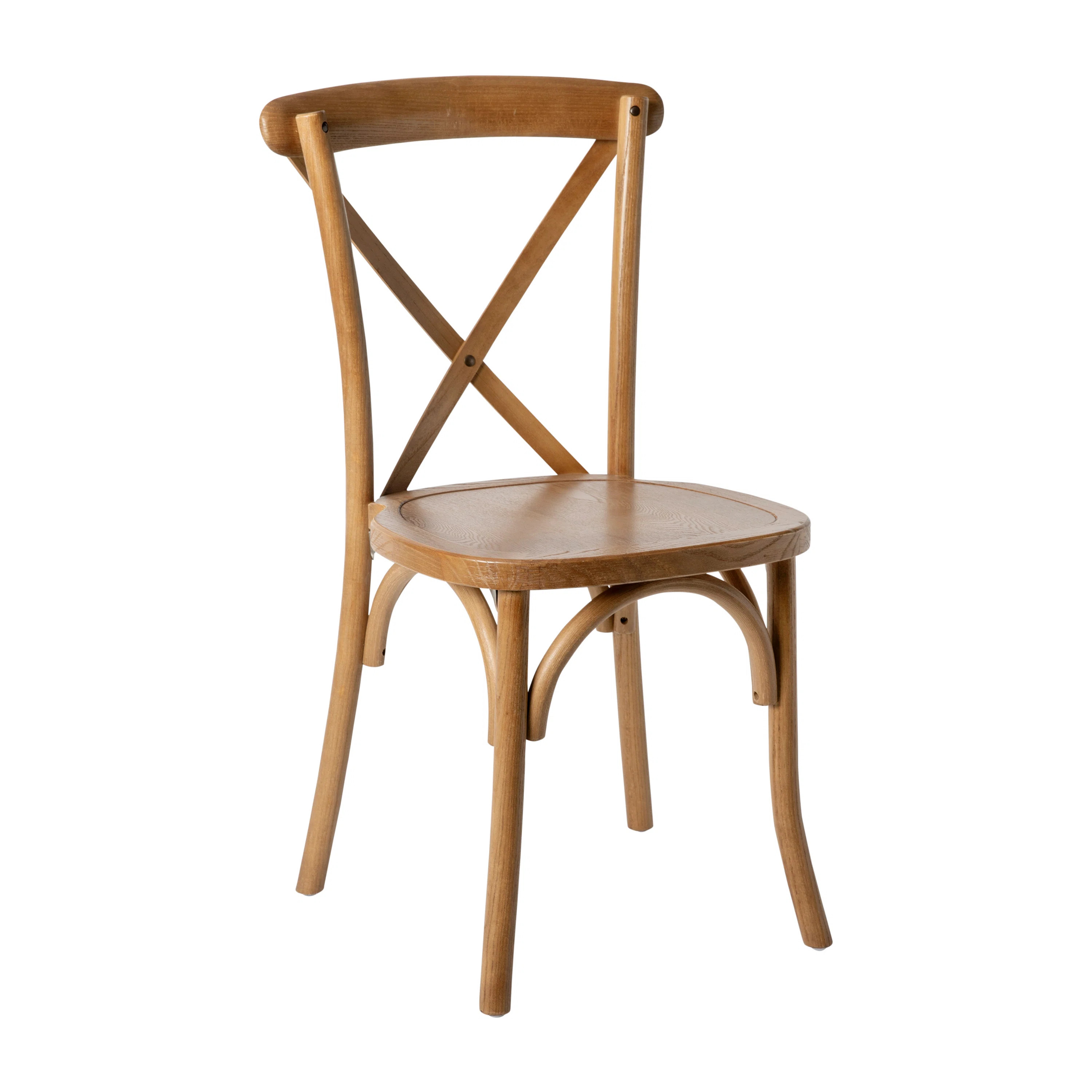 Arquit Stackable Cross-Back Wooden Bistro Chair | Wayfair North America