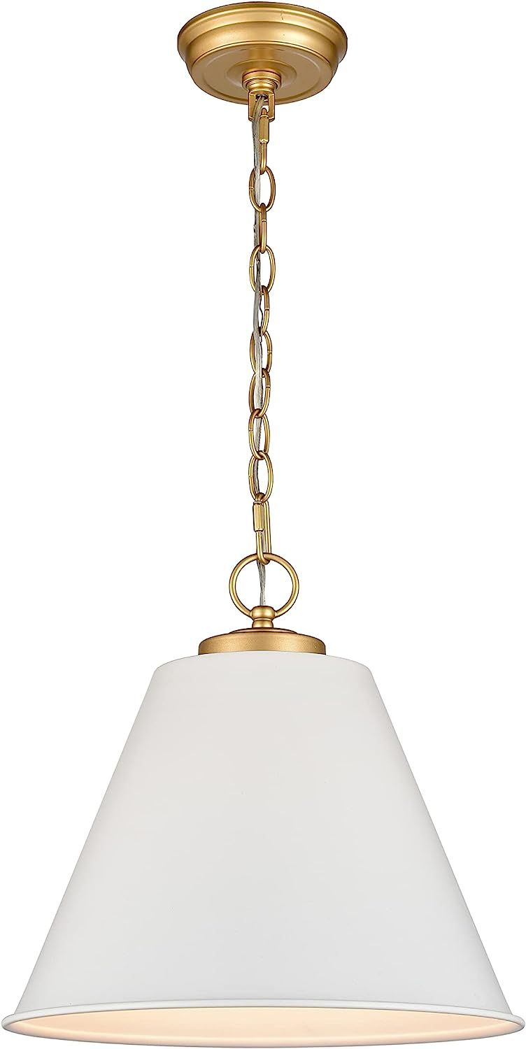 ELK Lighting Vellus 14'' Wide 1-Light Pendant - Matte White | Amazon (US)