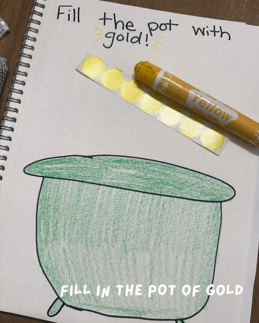 Fill the pot of gold! 

Toddler mom // toddler learning // Amazon find // toddler activities // learning journal 